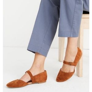 Madewell Tan Suede Loafers with Strap